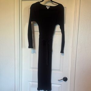 Topshop Black Long Sleeve Dress